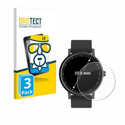 BROTECT Verre Trempé pour Montres (Circulaire ø: 37 mm) (3 Pièces) Film Protection Ecran 9H