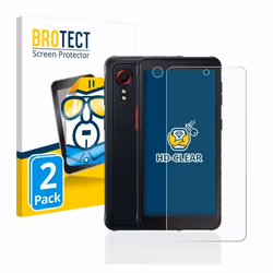 BROTECT Protection Ecran pour Samsung Galaxy XCover 5 (Avant+Caméra) (2 Pièces) - Film Protection Ultra Clair