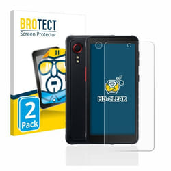 BROTECT Protection Ecran pour Samsung Galaxy XCover 5 (Avant+Caméra) (2 Pièces) - Film Protection Ultra Clair