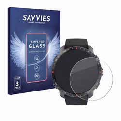 Savvies Verre Trempé pour Polar Grit X Pro (3 Pièces) Vitre Protection Ecran Film Trempé de Verre Dureté 9H