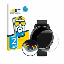 BROTECT Protection Intégrale 3D Incurvé pour Garmin Venu 2 Plus (2 Pièces) - Couverture Complète Film Protection Écran