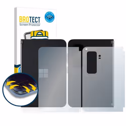 BROTECT Protection Intégrale 3D Incurvé Matte pour Microsoft Surface Duo 2 (Avant+Arrière) (2 Pièces) - Couverture Complète F ...