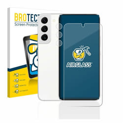 BROTECT Film Protecteur Verre 9H pour Samsung Galaxy S22 5G (Avant+Caméra) [Anti-Rayures Transparent]