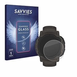 Savvies Verre Trempé pour Garmin Instinct 2 / 2 Solar Vitre Protection Ecran Film Trempé de Verre Dureté 9H