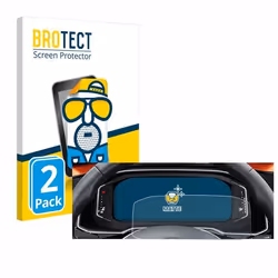 BROTECT Protection Ecran Anti-Reflet pour Volkswagen Polo 6 Digital Cockpit Pro (2 Pièces) - Film Mat