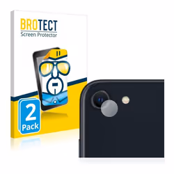 BROTECT Protection Ecran pour Apple iPhone SE 3 2022 (Caméra UNIQUEMENT) (2 Pièces) - Film Protection Ultra Clair