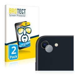 BROTECT Protection Ecran pour Apple iPhone SE 3 2022 (Caméra UNIQUEMENT) (2 Pièces) - Film Protection Ultra Clair