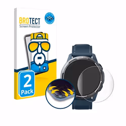 BROTECT Protection Intégrale 3D Incurvé pour Xiaomi Watch S1 Active (2 Pièces) - Couverture Complète Film Protection Écran