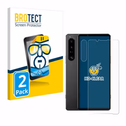 BROTECT Protection Ecran pour Sony Xperia 1 IV (Avant+Caméra) (2 Pièces) - Film Protection Ultra Clair