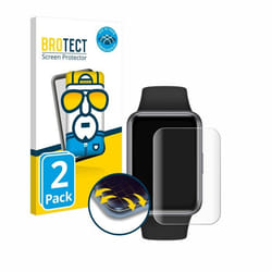 BROTECT Protection Intégrale 3D Incurvé pour Huawei Watch Fit 2 (2 Pièces) - Couverture Complète Film Protection Écran