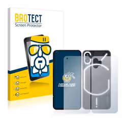 BROTECT Film Protecteur Verre 9H pour Nothing Phone (1) (Avant+Arrière) [Anti-Rayures Transparent]
