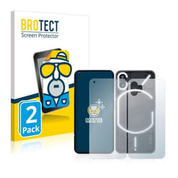 BROTECT Protection Ecran Anti-Reflet pour Nothing Phone (1) (Avant+Arrière) (2 Pièces) - Film Mat