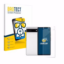 BROTECT Film Protecteur Verre 9H pour Google Pixel 6a (Avant+Caméra) [Anti-Rayures Transparent]