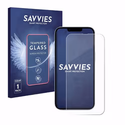 Savvies Verre Trempé pour Apple iPhone 14 Vitre Protection Ecran Film Trempé de Verre Dureté 9H
