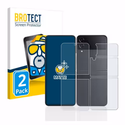 BROTECT Protection Ecran Anti-Reflet pour Samsung Galaxy Z Flip 4 (Avant+Arrière) (2 Pièces) - Film Mat