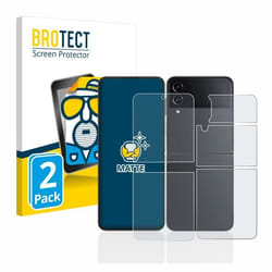 BROTECT Protection Ecran Anti-Reflet pour Samsung Galaxy Z Flip 4 (Avant+Arrière) (2 Pièces) - Film Mat