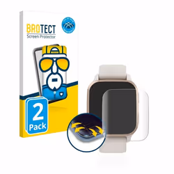 BROTECT Protection Intégrale 3D Incurvé pour Garmin Venu Sq 2 Music (2 Pièces) - Couverture Complète Film Protection Écran