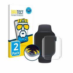BROTECT Protection Intégrale 3D Incurvé pour Apple Watch Series 8 / 9 (2 Pièces) - Couverture Complète Film Protection Écran