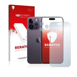 upscreen Protection d’écran pour Apple iPhone 14 Pro Max (Avant+Caméra) Film Protecteur – Transparent Anti-Trace