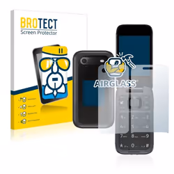 BROTECT Film Protecteur Verre 9H pour Nokia 2660 Flip (Avant+Arrière) [Anti-Rayures Transparent]