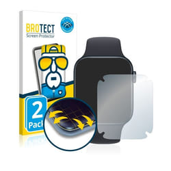 BROTECT Protection Intégrale 3D Incurvé pour Apple Watch SE 2022 (44 mm) (2 Pièces) - Couverture Complète Film Protection Écr