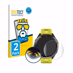 BROTECT Protection Intégrale 3D Incurvé pour Garmin Forerunner 965 (2 Pièces) - Couverture Complète Film Protection Écran