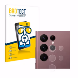 BROTECT Film Protecteur Verre 9H pour Samsung Galaxy S22 Ultra 5G Enterprise Edition (Caméra UNIQUEMENT) [Anti-Rayures