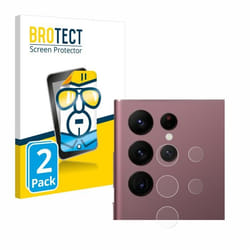 BROTECT Protection Ecran pour Samsung Galaxy S22 Ultra 5G Enterprise Edition (Caméra UNIQUEMENT) (2 Pièces) - Film Protection U