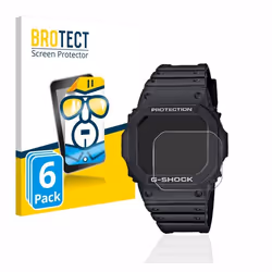 BROTECT Protection Ecran pour Casio G-Shock GW-M5610-1ER (6 Pièces) - Film Protection Ultra Clair