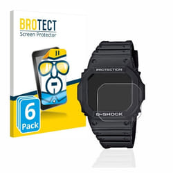 BROTECT Protection Ecran pour Casio G-Shock GW-M5610-1ER (6 Pièces) - Film Protection Ultra Clair