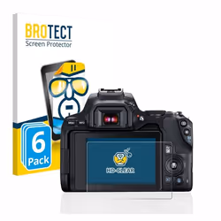 BROTECT Protection Ecran pour Canon EOS 250D (6 Pièces) - Film Protection Ultra Clair