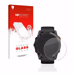 upscreen Protecteur d’Écran en Verre Trempé pour Garmin Fenix 7X Pro Solar (51 mm) – Glass-Plastique 9H Dureté