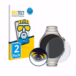 BROTECT Protection Intégrale 3D Incurvé Matte pour Huawei Watch 4 Pro (2 Pièces) - Couverture Complète Film Protection Écran