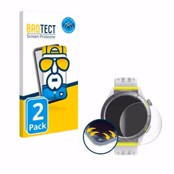 BROTECT Protection Intégrale 3D Incurvé pour Huami Amazfit Cheetah (2 Pièces) - Couverture Complète Film Protection Écran