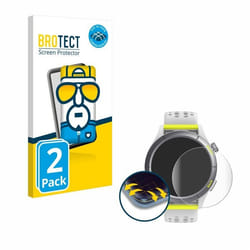 BROTECT Protection Intégrale 3D Incurvé pour Huami Amazfit Cheetah (2 Pièces) - Couverture Complète Film Protection Écran