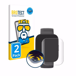 BROTECT Protection Intégrale 3D Incurvé pour Huami Amazfit Bip 5 (2 Pièces) - Couverture Complète Film Protection Écran
