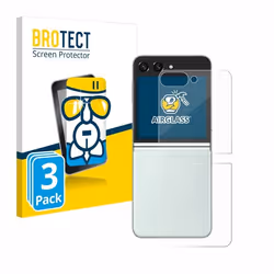 BROTECT Film Protecteur Verre 9H pour Samsung Galaxy Z Flip 5 (Arrière) (3 Pièces) [Anti-Rayures Transparent]