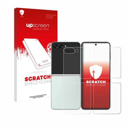upscreen Protection d’écran pour Samsung Galaxy Z Flip 5 (Avant+Arrière) Film Protecteur – Transparent Anti-Trace