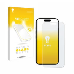 upscreen Protecteur d’Écran Mat en Verre pour Apple iPhone 15 Plus – Film de Protection 9H Anti-Reflet
