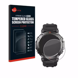Savvies Verre Trempé pour Huami Amazfit T-Rex Ultra Vitre Protection Ecran Film Trempé de Verre Dureté 9H