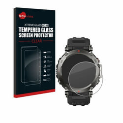 Savvies Verre Trempé pour Huami Amazfit T-Rex Ultra Vitre Protection Ecran Film Trempé de Verre Dureté 9H