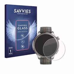 Savvies Verre Trempé pour Huami Amazfit Balance Vitre Protection Ecran Film Trempé de Verre Dureté 9H
