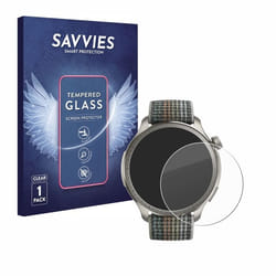 Savvies Verre Trempé pour Huami Amazfit Balance Vitre Protection Ecran Film Trempé de Verre Dureté 9H