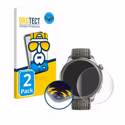 BROTECT Protection Intégrale 3D Incurvé pour Huami Amazfit Balance (2 Pièces) - Couverture Complète Film Protection Écran