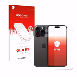 upscreen Protecteur d’Écran en Verre Trempé pour Apple iPhone 15 Pro Max (Avant+Caméra) – Glass-Plastique 9H Dureté