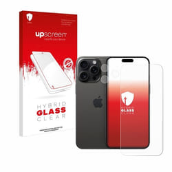 upscreen Protecteur d’Écran en Verre Trempé pour Apple iPhone 15 Pro Max (Avant+Caméra) – Glass-Plastique 9H Dureté