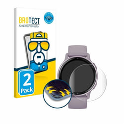BROTECT Protection Intégrale 3D Incurvé pour Garmin vivoactive 5 (2 Pièces) - Couverture Complète Film Protection Écran