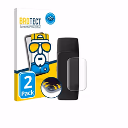 BROTECT Protection Intégrale 3D Incurvé pour Fitbit Charge 6 (2 Pièces) - Couverture Complète Film Protection Écran