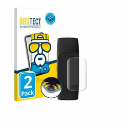 BROTECT Protection Intégrale 3D Incurvé pour Fitbit Charge 6 (2 Pièces) - Couverture Complète Film Protection Écran