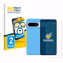 BROTECT Protection Ecran pour Google Pixel 8 Pro (Avant+Caméra) (2 Pièces) - Film Protection Ultra Clair
